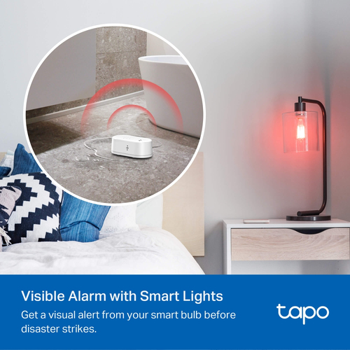 TP-Link Tapo T300 V1, Smart Water Leak Sensor with 2 AAA batteries