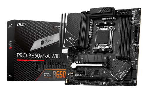 MSI PRO B650M-A WIFI Micro ATX AM5 Motherboard