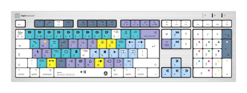 Logickeyboard LKB-RESC-CWMU-UK, Full-size (100%), Wired USB QWERTY, Silver