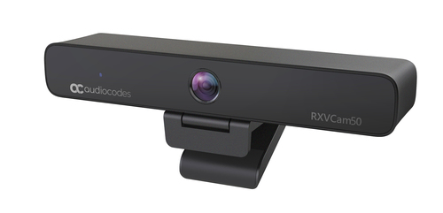 AudioCodes 4K USB webcam with 8.28MP sensor and 10x digital zoom for meetings