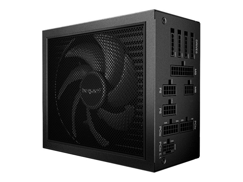 be quiet! Dark Power 14 1000W PSU front fan and modular cable ports