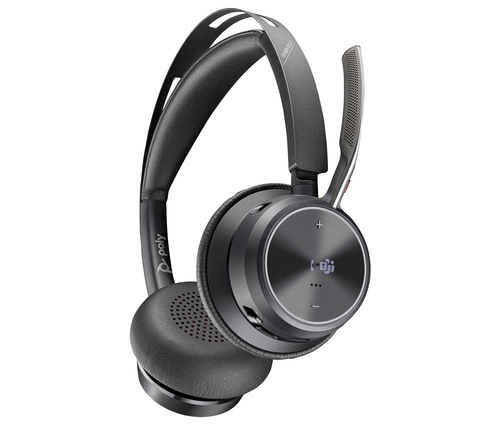 POLY Voyager (9T9J6AA#AC3) Focus 2 USB-C/A, Wireless, Headset/Headphones, Black