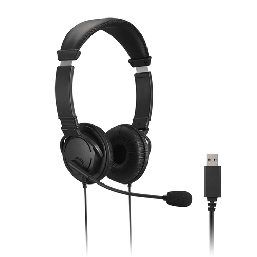Kensington HiFi USB with Mic and Volume Control Button, Wired, Headset/Headphone