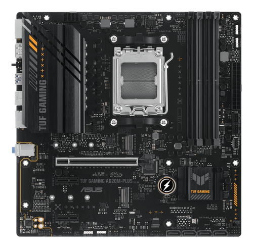ASUS TUF Gaming A620M-PLUS AM5 socket close up