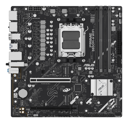 ASUS PRIME B850M-A WIFI, AMD, Socket AM5 DDR5-SDRAM 256 GB micro ATX Motherboard