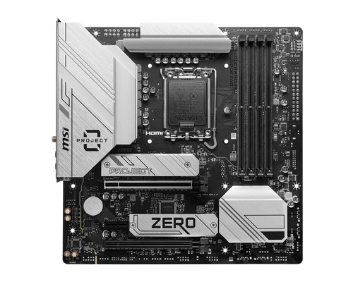 MSI B760M PROJECT ZERO Micro ATX LGA1700 Motherboard
