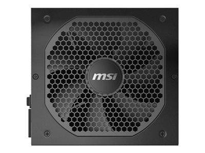 MSI MAG A850GL PCIE5 power supply rear fan grille with honeycomb mesh design