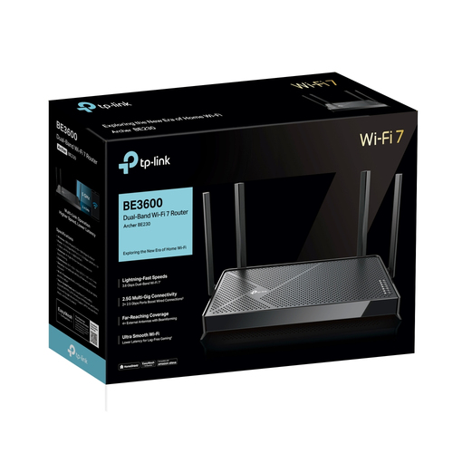 TP-Link Archer BE230, Wi-Fi 7, Dual-band (2.4 GHz / 5 GHz), Ethernet LAN Router
