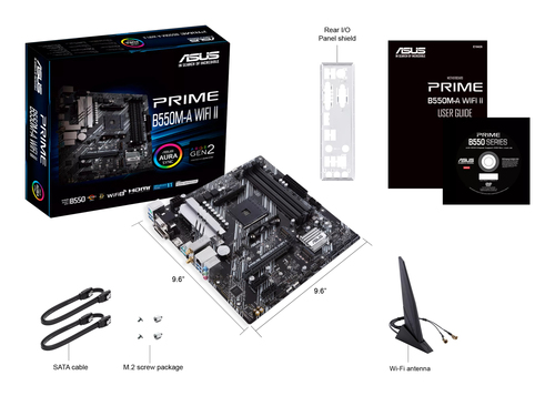 Asus PRIME B550M-A WIFI II Micro ATX AM4 Motherboard