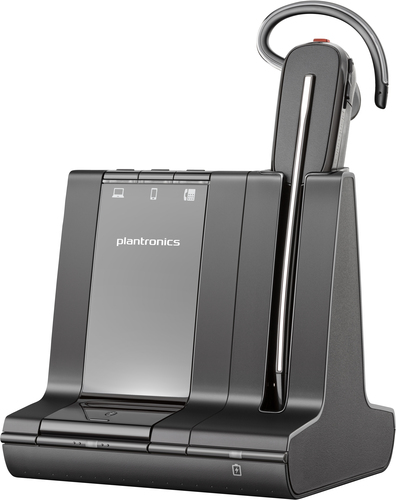 POLY Savi 8240-M Office DECT USB-A, 1880-1900 MHz, Wireless, Headset/Headphones, Black
