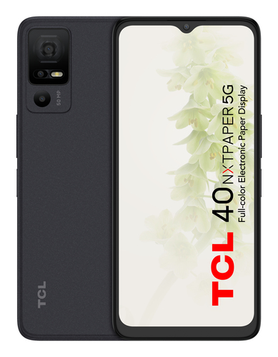 TCL 40 NXTPAPER 5G, 16.8 cm (6.6"), 6 GB, 256 GB, 50 MP, Android 13, Black