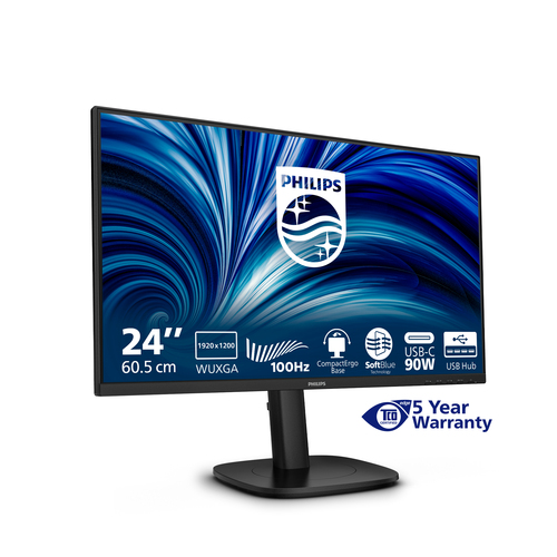 Philips 3000 series 24B2U3301D/00 24.1" 1920 x 1200 pixels LCD Monitor Black