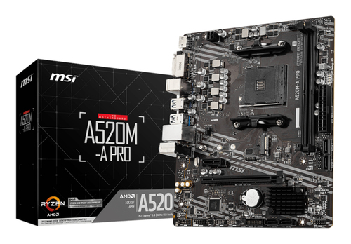 MSI A520M-A PRO Micro ATX AM4 Motherboard