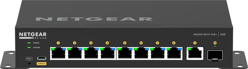 Netgear AV Line M4250 GSM4210PD-100EUS 8-Port Gigabit PoE+, 1x SFP, 1x RJ45 Managed Switch