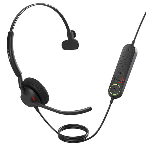 Jabra Engage 40 USB-A UC Mono, Wired, 50 - 20000 Hz, Headset/Headphones, Black