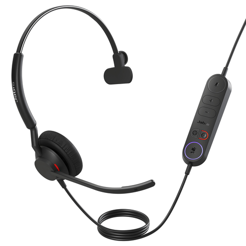 Jabra Engage 40 USB-C MS Mono, Wired, 50 - 20000 Hz, Headset/Headphones, Black