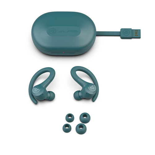 JLab Go Air Sport, True Wireless Stereo (TWS), 20 - 20000 Hz, Headset/Earbuds, Teal