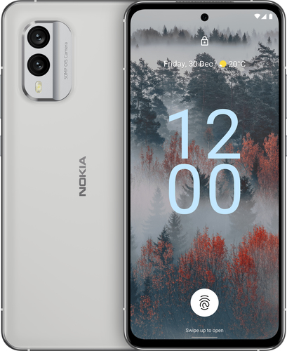 Nokia X30 5G, 16.3 cm (6.43"), 6 GB, 128 GB, 50 MP, Android 12, White