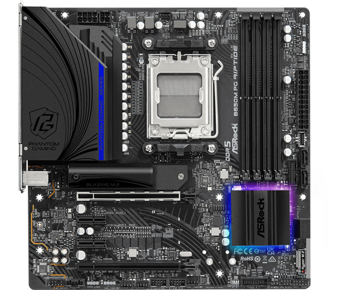 ASRock B650M PG RIPTIDE Micro ATX AM5 Motherboard