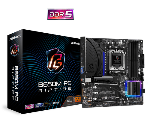 ASRock B650M PG RIPTIDE Micro ATX AM5 Motherboard