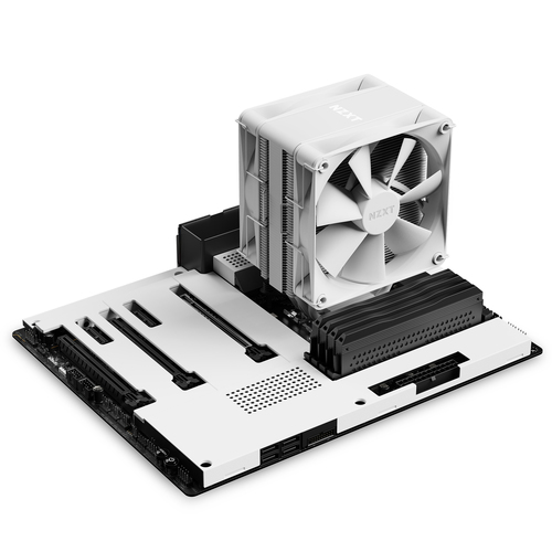 NZXT T120, Air cooler, 12 cm, 500 RPM, 1800 RPM, White