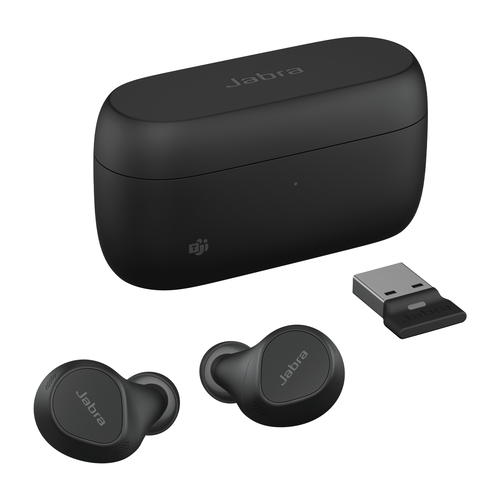 Jabra Evolve2 Buds USB-A, True Wireless Stereo (TWS), Headset/Earbuds, Black