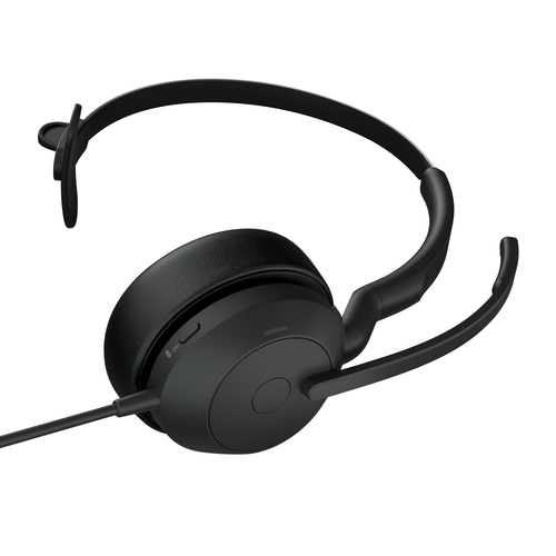 Jabra (25089-889-899) Evolve2 50 USB-C UC Mono, Wired,  20 - 20000 Hz, Headset/Headphone, Black