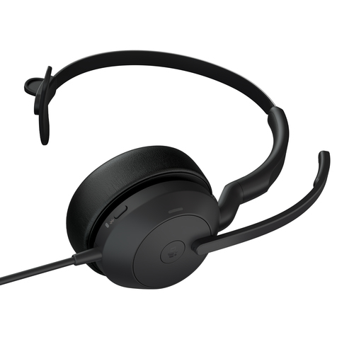 Jabra (25089-899-899) Evolve2 50 USB-C MS Mono, Wired, 20 - 20000 Hz, Headset/Headphone, Black