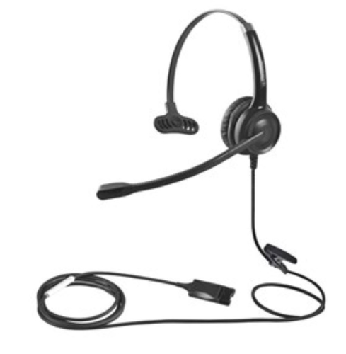 JLC Pilot Mono with QD RJ9, Wired, Headset/Headphones, Black
