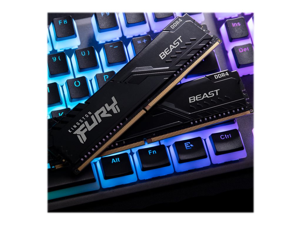 Kingston KF432C16BBK2/16 FURY Beast 16GB (2x8GB) DDR4 3200 MT/s DIMM Desktop Memory