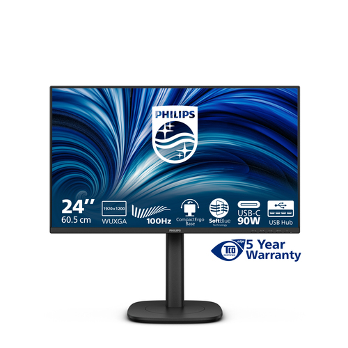 Philips 3000 series 24B2U3301D/00 24.1" 1920 x 1200 pixels LCD Monitor Black
