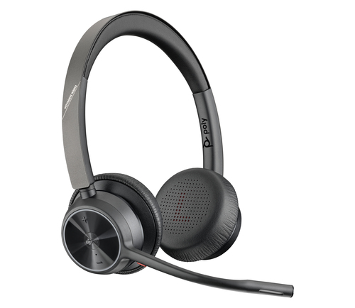 POLY Voyager 4320 USB-C +BT700 dongle, Wireless, Headset/Headphones, Black