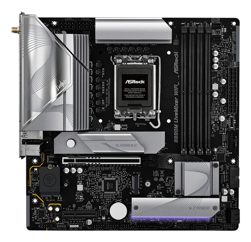 ASRock B860M LiveMixer WiFi Micro ATX LGA1851 Motherboard
