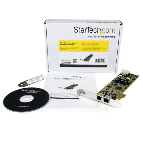 StarTech.com Dual Port PCI Express Gigabit Ethernet PCIe Network Card Adapter