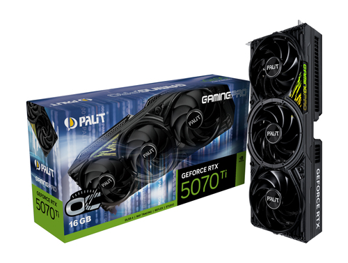 Palit GeForce RTX 5070 Ti GamingPro OC V1, 16GB GDDR7, PCI Express 5.0 Graphics Card