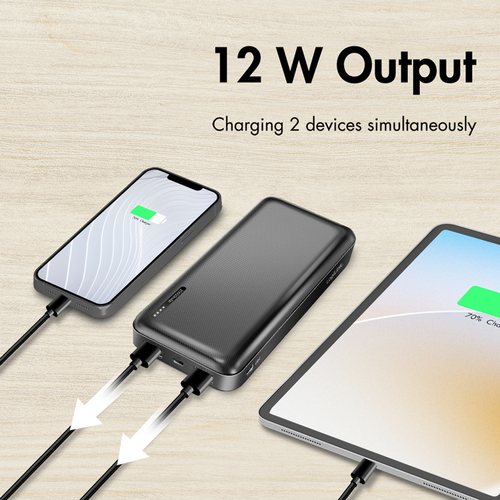 LogiLink PA0323, 20000 mAh, 12 W, Black Power Bank