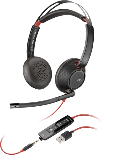 POLY Blackwire C5220 USB-A, Wired, 0 - 20000 Hz, Headset/Headphones, Black