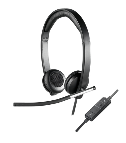 Logitech USB Stereo H650e, Wired, 50 - 10000 Hz Headset/Headphones, Black