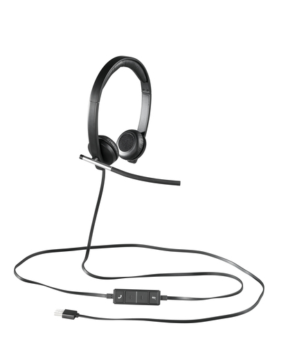 Logitech USB Stereo H650e, Wired, 50 - 10000 Hz Headset/Headphones, Black