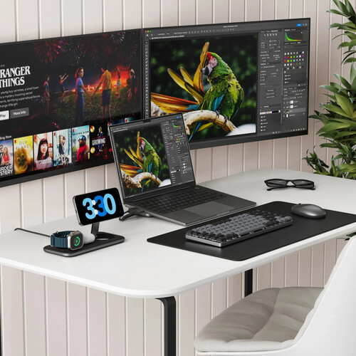 Satechi Qi2 Trio wireless pad photo minimalist design for home and office