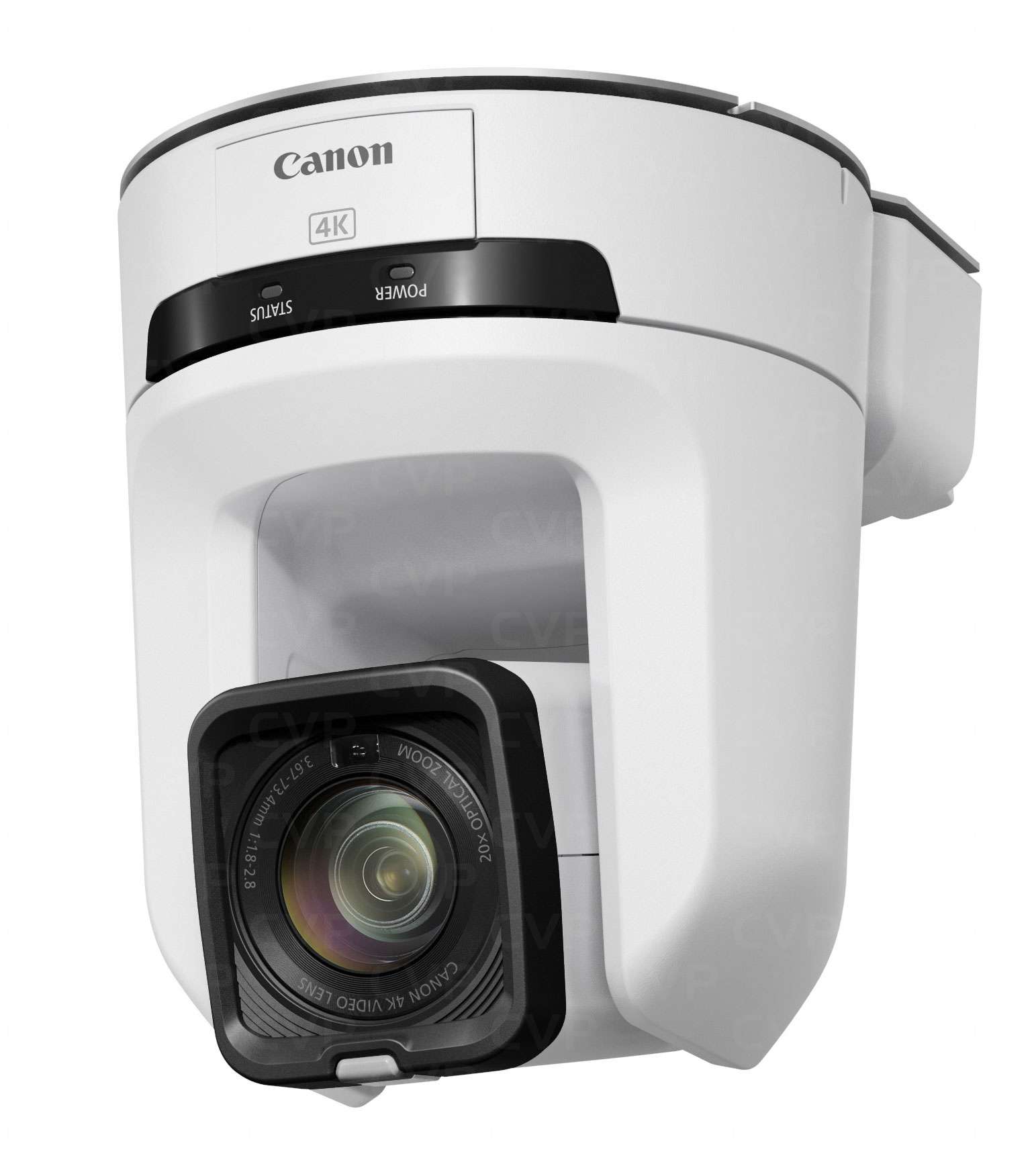 Canon CR-N300 White PTZ Camera side angle showing compact studio ready design