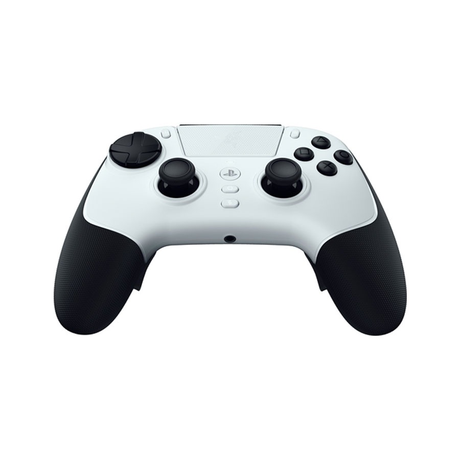 Razer Raiju V3 Pro white controller image highlighting analog sticks and triggers