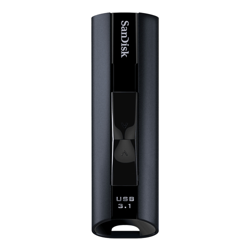 SanDisk Extreme Pro, 128 GB, USB Type-A, 420 MB/s, Slide Flash Drive Black