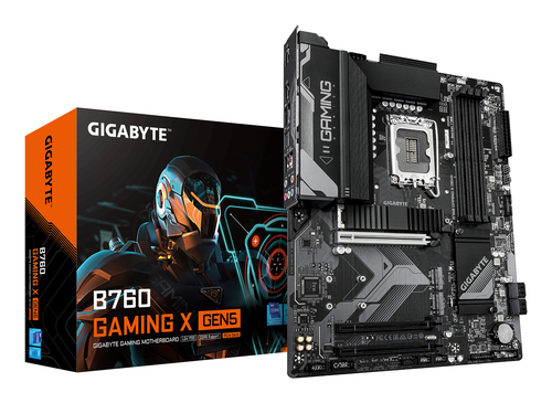 Gigabyte B760 Gaming X Gen5 ATX motherboard full board view
