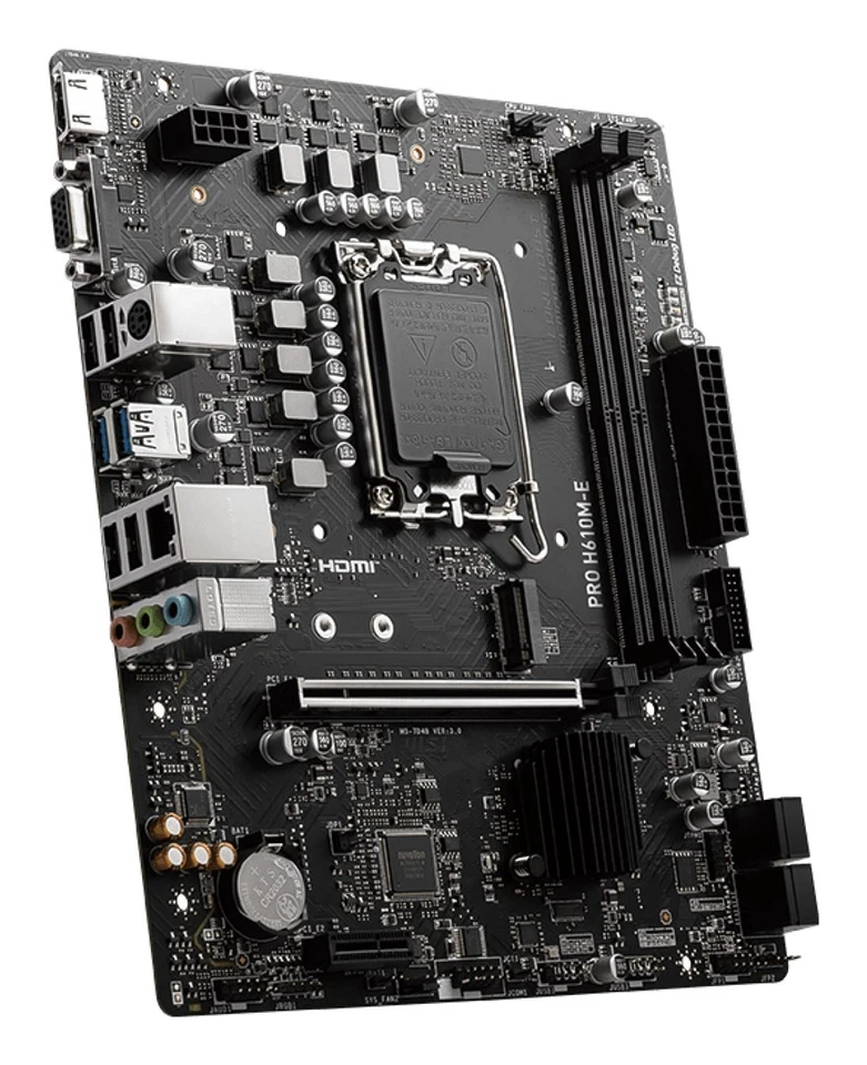 MSI PRO H610M-E motherboard Intel H610 LGA 1700 micro ATX Motherboard