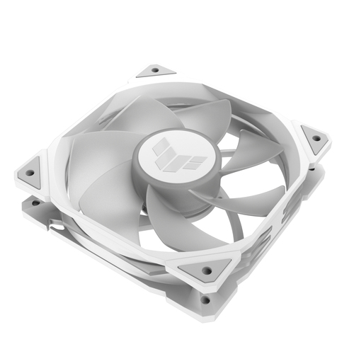 ASUS TR120 ARGB Reverse PC case fan close up of frame and blades