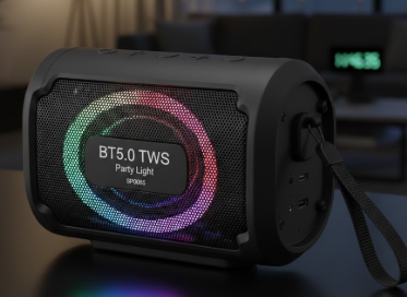 Portable Bluetooth Speaker BT5.0 TWS Party Light 10W Black SP0065