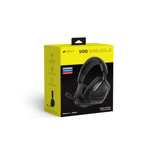 Corsair VOID WIRELESS v2, Wired & Wireless, Gaming, 20 - 20000 Hz Headset, Black