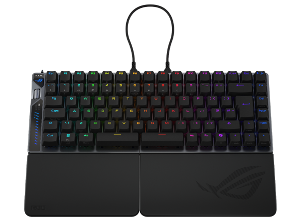 Asus ROG FALCATA Compact 75% Split RGB Gaming Keyboard Wireless/Btooth/USB Black