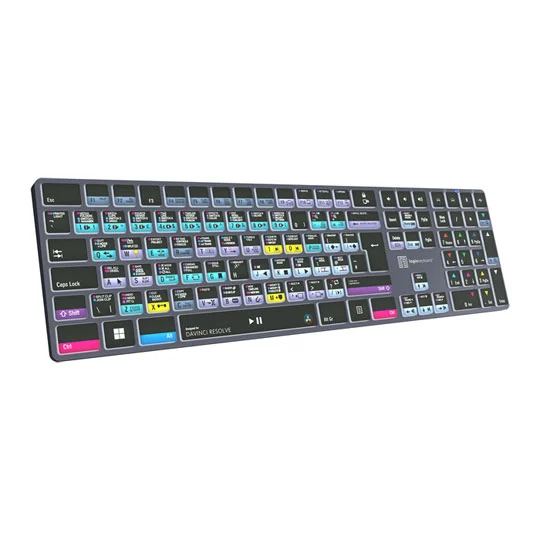 LogicKeyboard DaVinci Resolve TITAN Wireless Backlit Keyboard - Windows